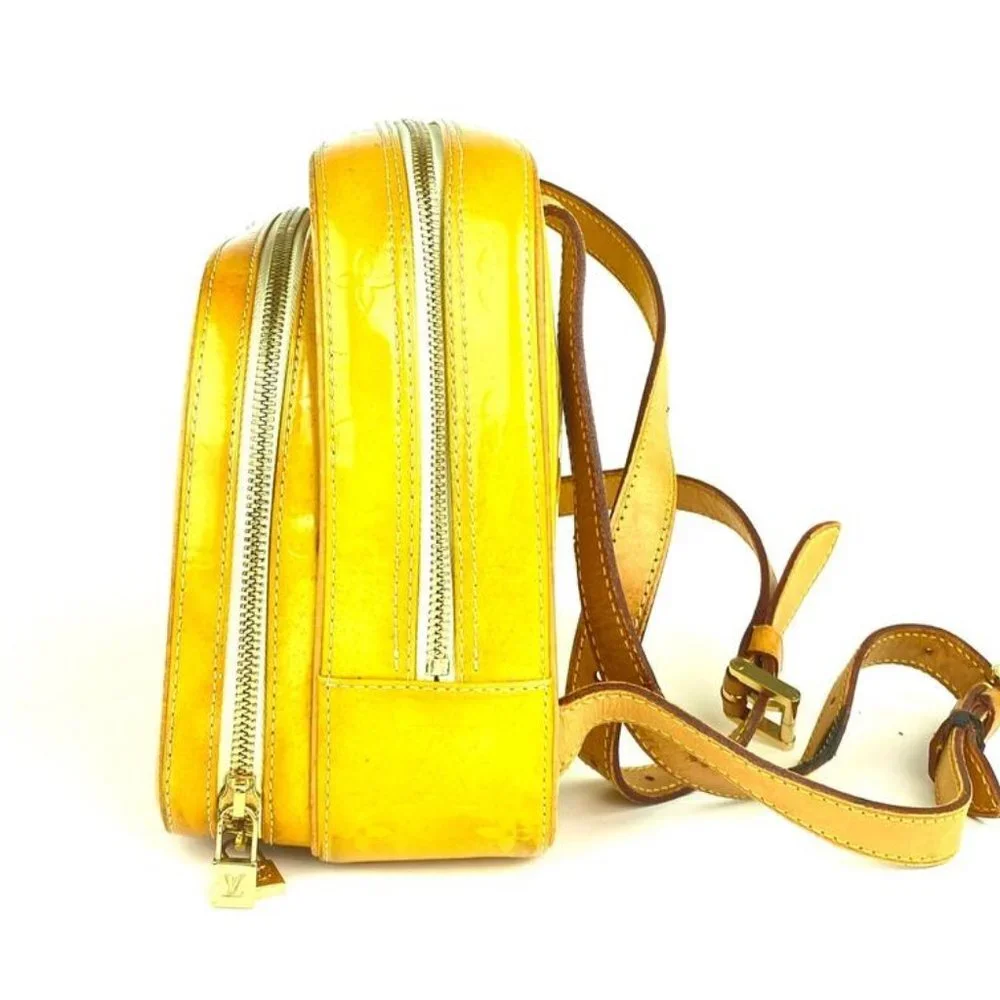Louis Vuitton Yellow Monogram Vernis Murray Backpa